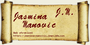 Jasmina Manović vizit kartica